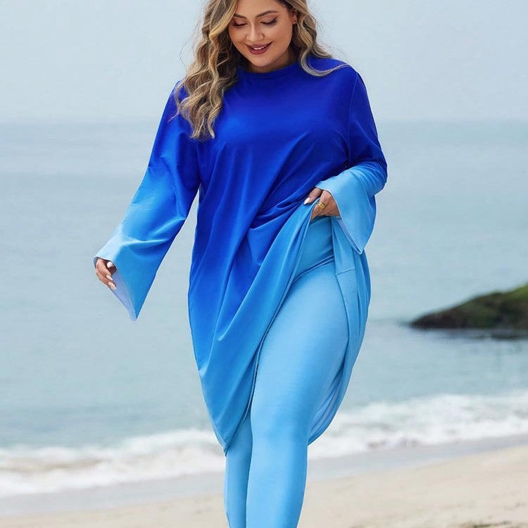 Damen Tunika mit lange Ärmel und legerem Schnitt EB