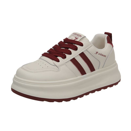Damen Sportliche Sneakers mit modischer Plateausohle und atmungsaktiver Obermaterialstruktur EB