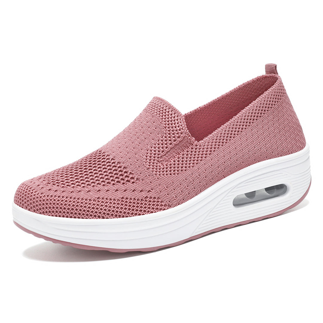 Damen nan gestrickter Schlupfsneaker mit Luftpolster-Dämpfung und ergonomischer Komfortsohle EB