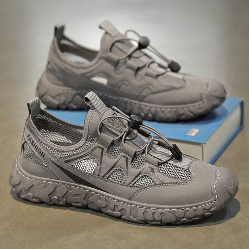 Damen Trendige Freizeit Sneaker mit atmungsaktivem Mesh-Obermaterial und rutschfester Sohle EB