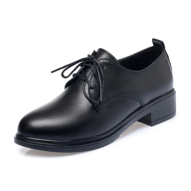 Damen Elegante Schnürschuhe mit bequemen Blockabsatz und dezentem Design EB