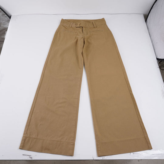 Damen weite Baumwollhose mit eleganter Schnittführung und praktischen Taschen EB
