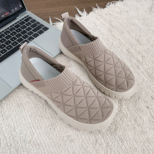 Damen Komfortable Slip-On Sneakers EB