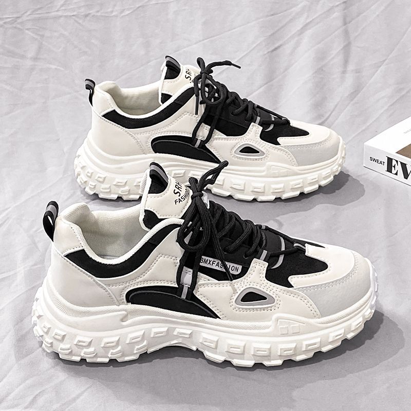 Damen Modische Chunky Sneakers mit dämpfender Sohle und atmungsaktivem Obermaterial EB