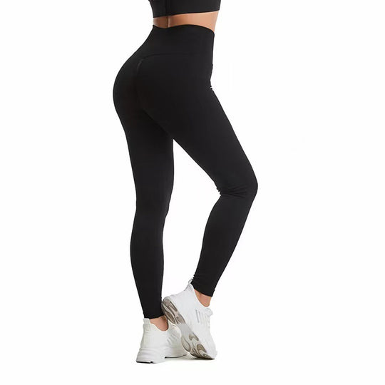 Damen Hochbundige Sportleggings mit atmungsaktivem Material EB