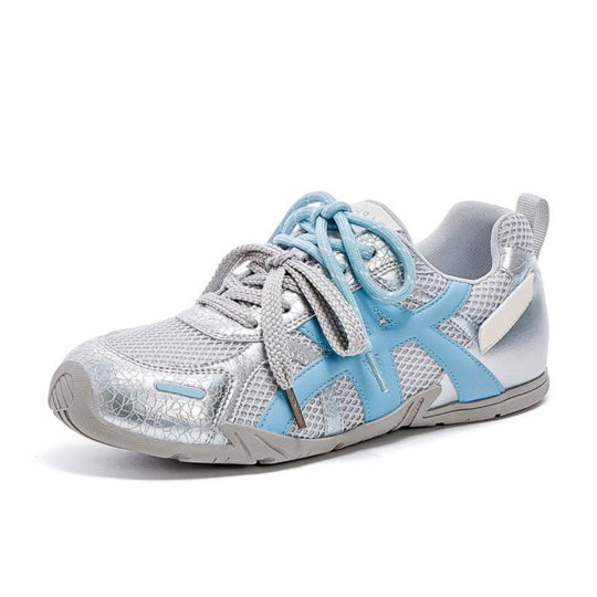 Damen Sportliche Sneakers mit atmungsaktiver Netzstruktur und reflektierenden Akzenten EB
