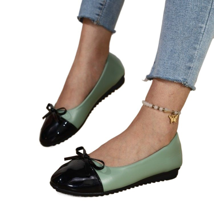 Damen Bequeme Ballerinas mit elegantem Schleifendetail EB