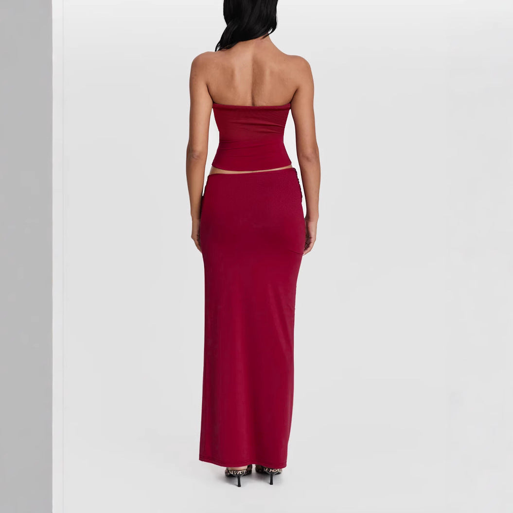 Damen Wickeloberteil mit Knotendetails und figurbetontem Design EB