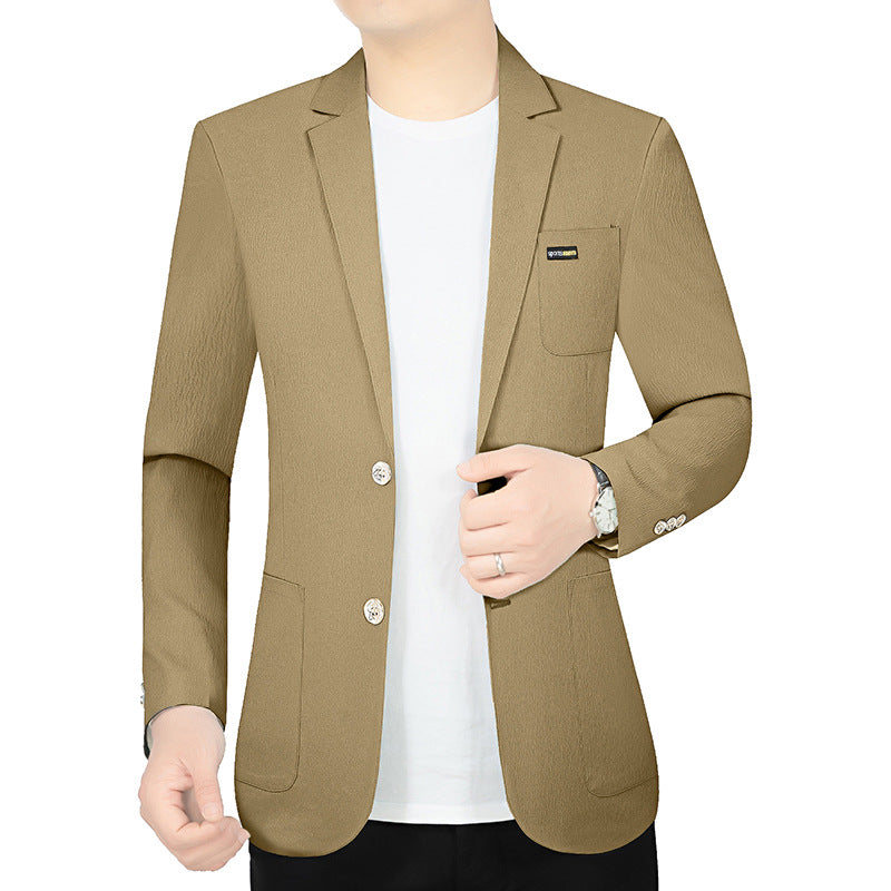 Herren Modernes Stretch Business-Sakko mit schmalem Schnitt und aufgesetzten Taschen EB