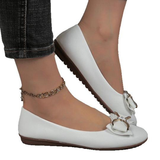 Damen Elegante Ballerinas mit modischem Schleifen-Detail EB