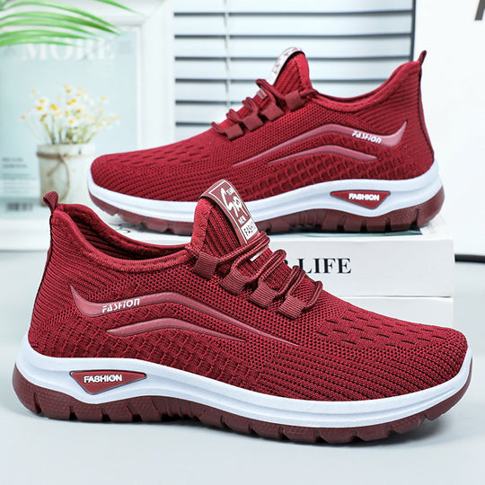 Damen Atmungsaktive Freizeitsneaker mit elastischer Passform und dämpfender Sohle EB
