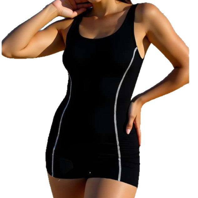 Damen Sportlicher Schwimmanzug mit integriertem Shorts EB