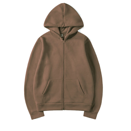 Damen Kapuzensweatshirt mit durchgehendem Reißverschluss und seitlichen Taschen EB