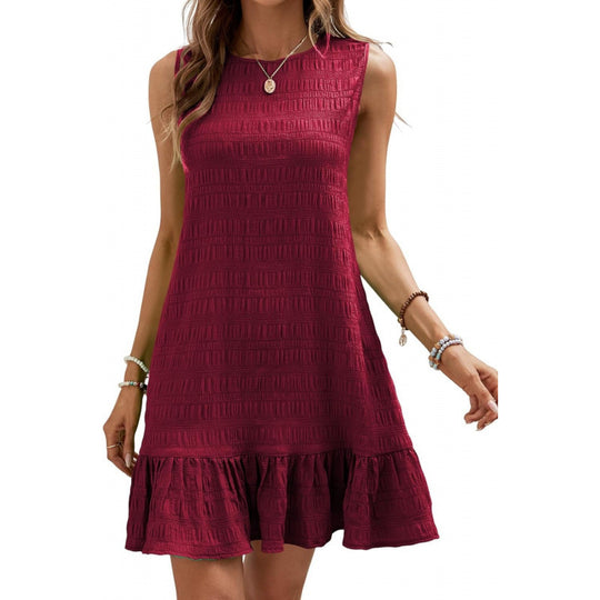 Damen Freizeitkleid mit ansprechendem Volantdesign EB