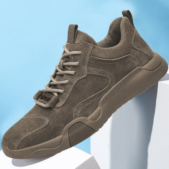 Damen Sportliche Sneakers aus elastischem Wildleder mit rutschfester Sohle EB