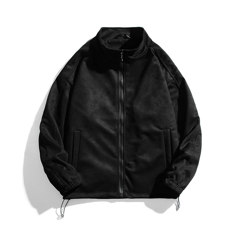Damen sportliche Fleece-Jacke mit hohem Kragen und seitlichen Reißverschlusstaschen EB