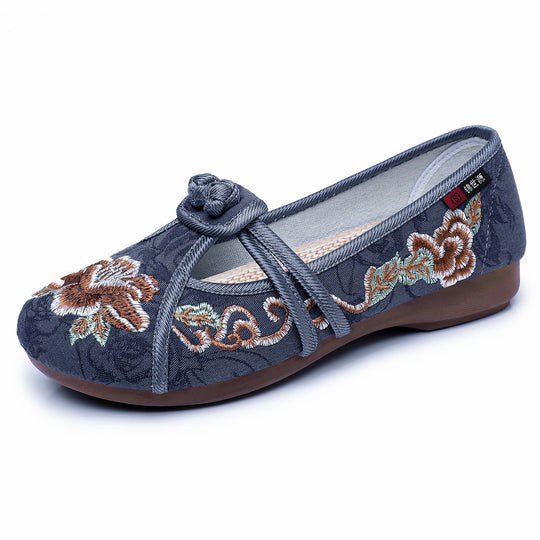Damen Elegante und handbestickte Gastronomie-Ballerinas EB