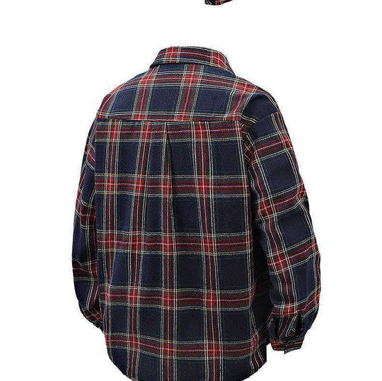 Herren Flanellhemd mit kariertem Design und aufgesetzter Brusttasche EB