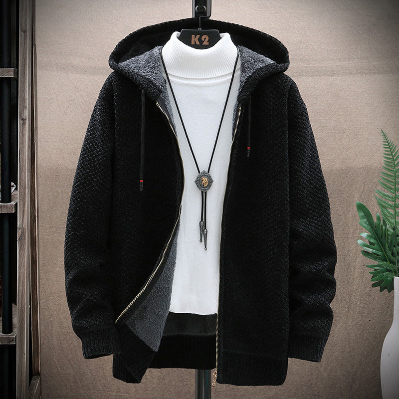 Damen gemütliche Kapuzenjacke mit weichem Innenfutter und innovativem Schnitt EB