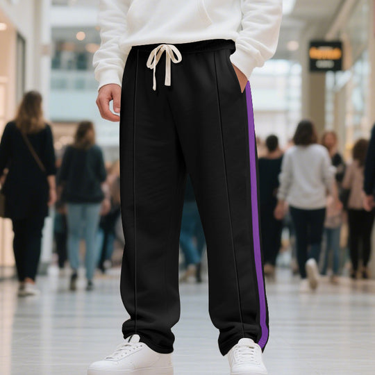 Herren Sportliche Sweatpants mit seitlichen Kontraststreifen EB