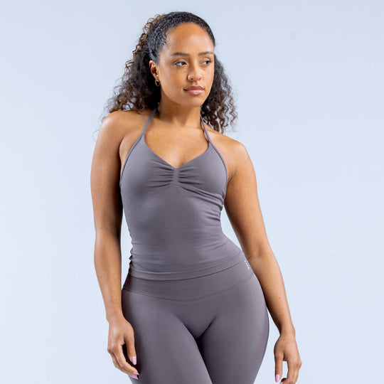 Damen Sportliches Oberteil mit verstellbaren Trägern und raffiniertem Raffungselement EB