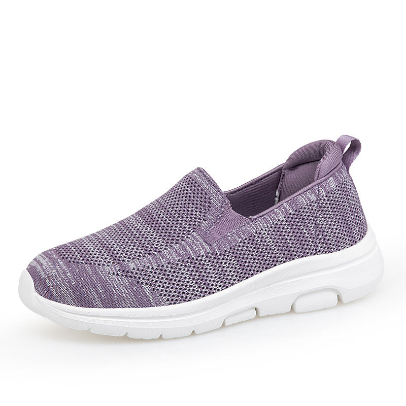 Damen Slip-On Fitnessschuhe mit atmungsaktiver Mesh-Oberfläche EB