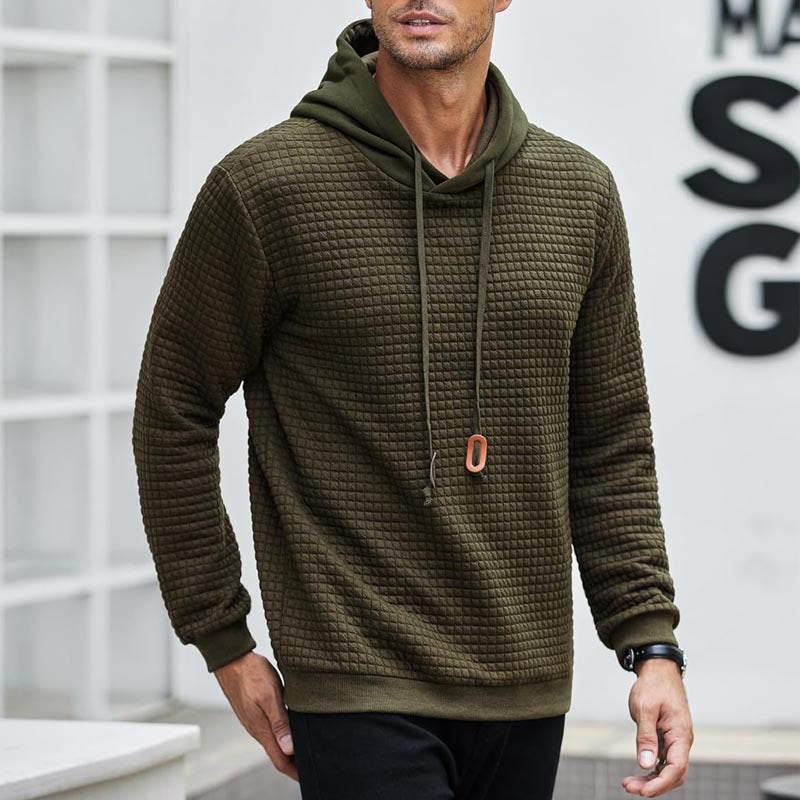 Herren Kapuzenpullover mit strukturiertem Design und komfortablem Schnitt EB
