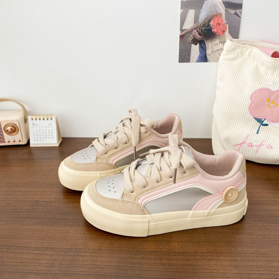 Damen Trendige Sneaker mit modischer Oberflächenstruktur und atmungsaktiver Innensohle EB