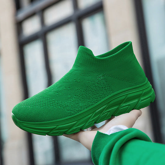 Damen Hochleistungs-Sneaker mit flexiblem Strick-Obermaterial und dämpfender Sohle EB