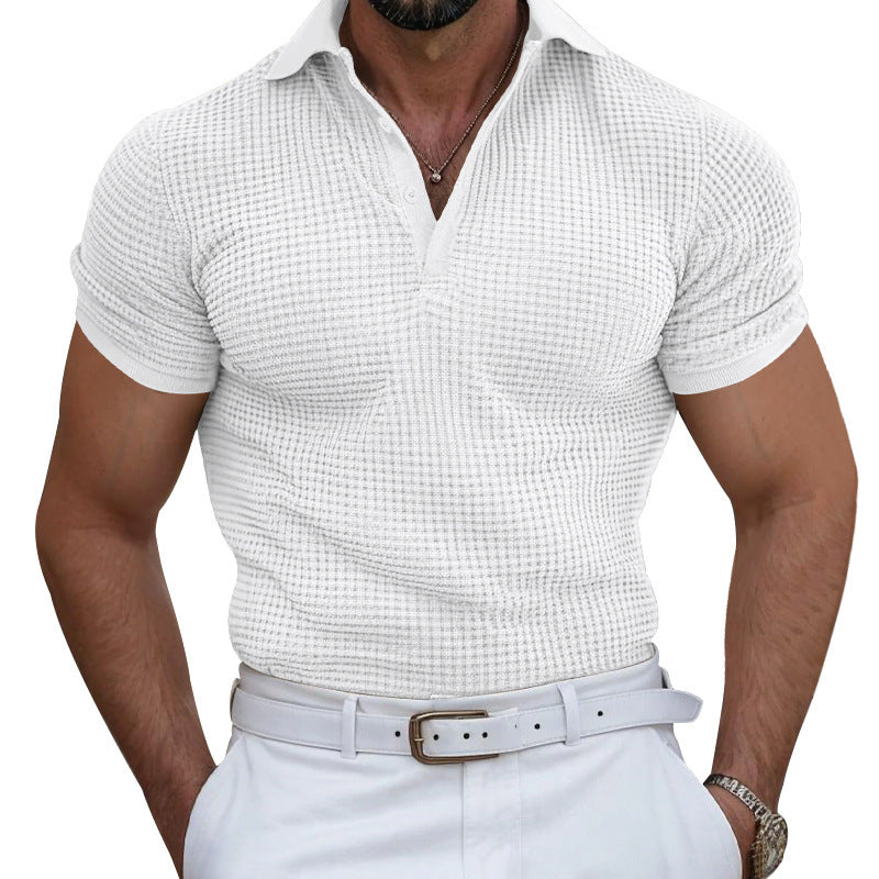 Herren Poloshirt mit strukturierter Oberfläche und atmungsaktiven Eigenschaften EB