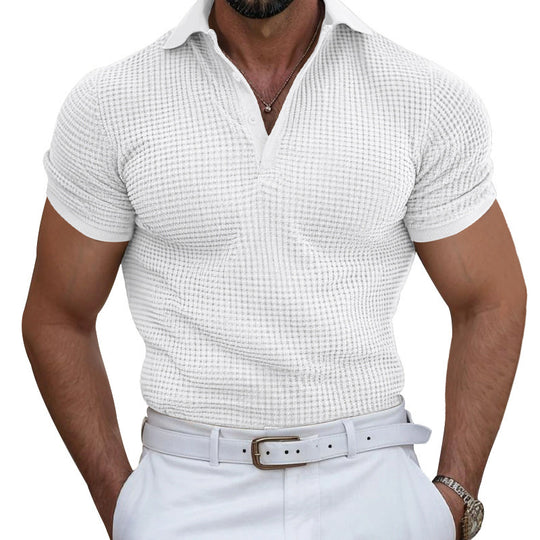 Herren Poloshirt mit strukturierter Oberfläche und atmungsaktiven Eigenschaften EB