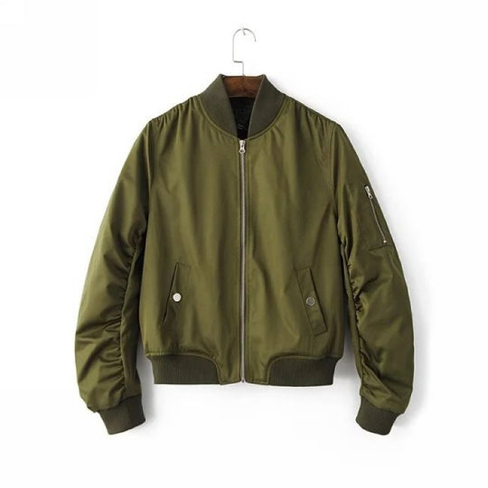 Damen Bomberjacke mit praktischen Taschen und sportlichem Schnitt EB