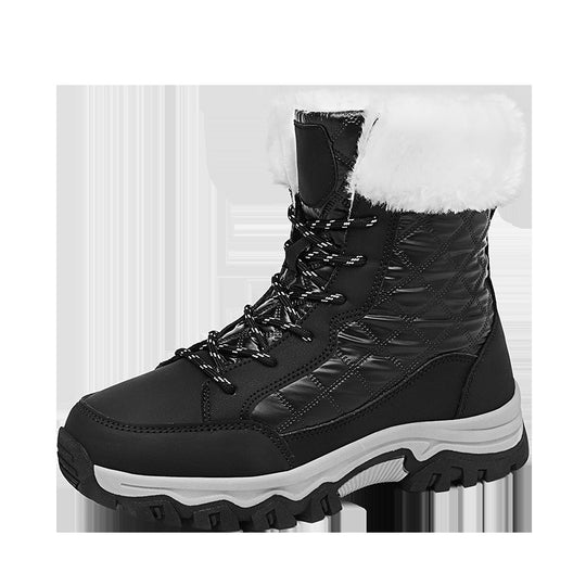 Damen Winterwanderschuhe mit warmem Fleece-Futter und rutschfester Sohle EB