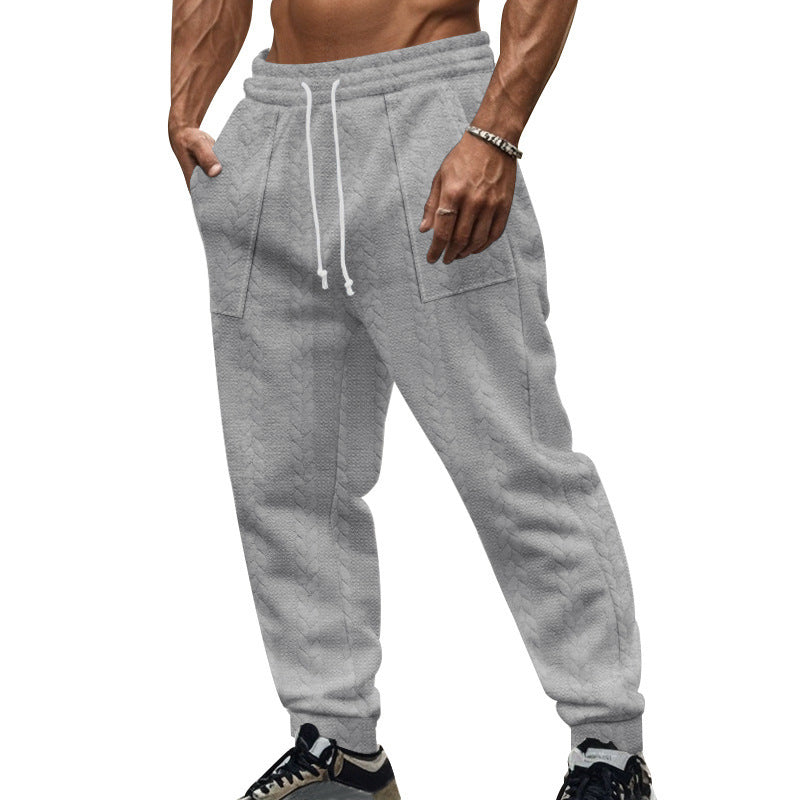 Herren Bequeme Trainingshose mit seitlichen Taschen und regulierbarem Kordelzug EB