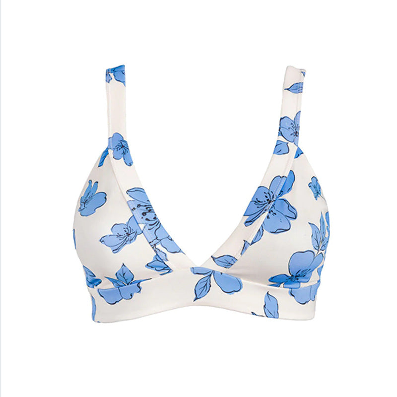 Damen Triangel-Bikini-Oberteil mit floralem Design EB