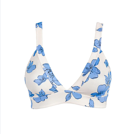 Damen Triangel-Bikini-Oberteil mit floralem Design EB