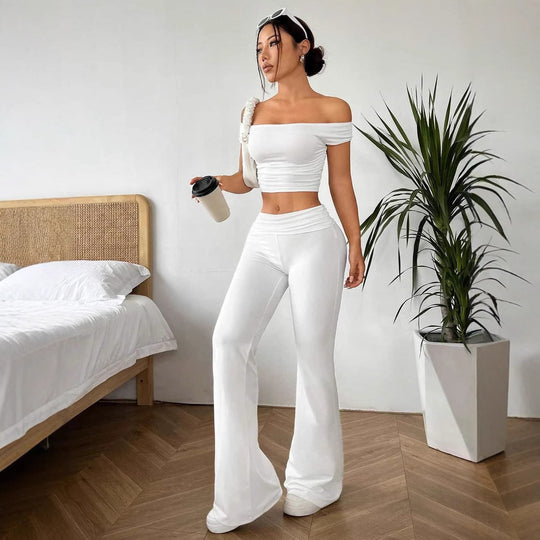 Damen Elegantes und figurbetontes Zweiteiler-Set EB