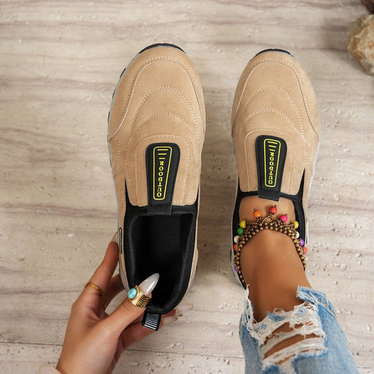 Damen Sportliche Slip-On Schuhe mit rutschfester Sohle EB