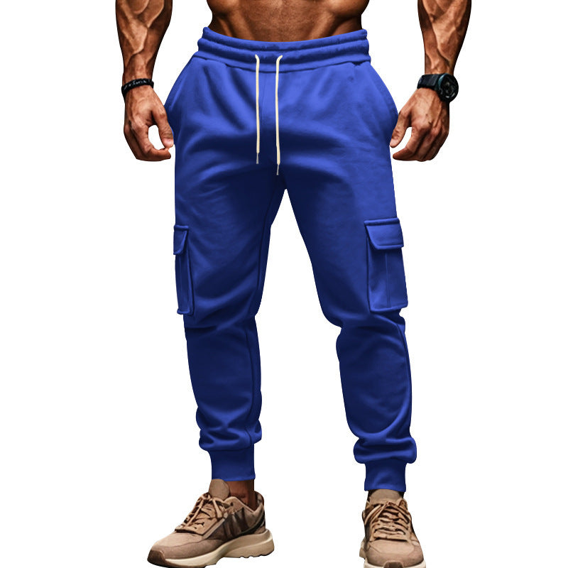Herren nan Thermo-Cargojogginghose mit Fleecefutter elastischem Bund und großen Cargotaschen EB