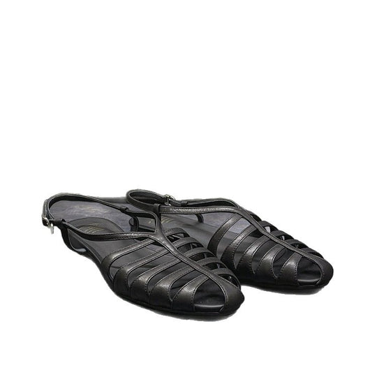 Damen elegante Zehentrenner mit geflochtenem Riemchen-Design EB