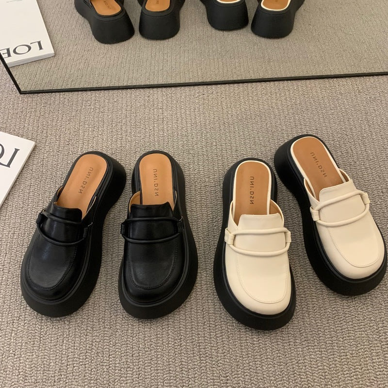 Damen Mokassins mit elegantem Schnallen-Detail und komfortabler Sohle EB