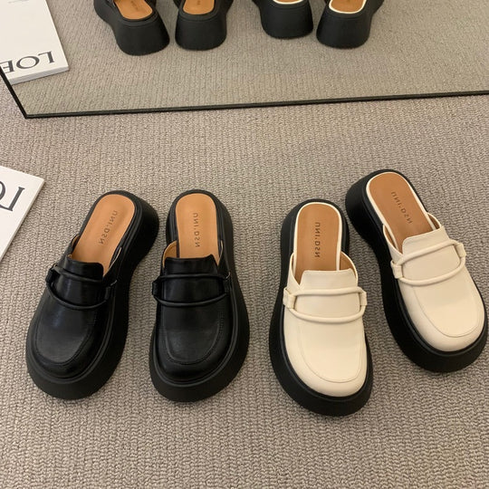 Damen Mokassins mit elegantem Schnallen-Detail und komfortabler Sohle EB