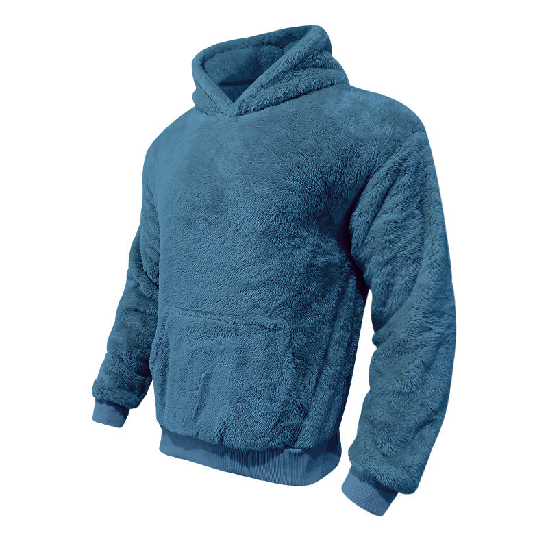 Herren kuscheliger Fleece-Hoodie EB