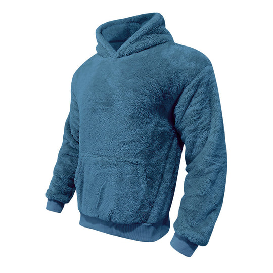 Herren kuscheliger Fleece-Hoodie EB