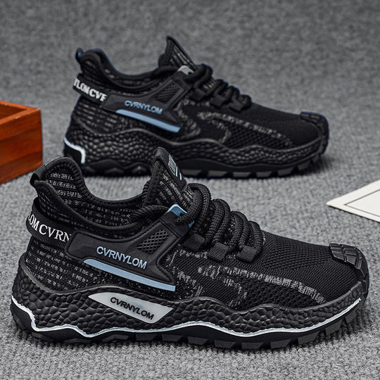 Damen Komfortable Sneakers mit atmungsaktiver Oberflächenstruktur und stoßdämpfender Sohle EB