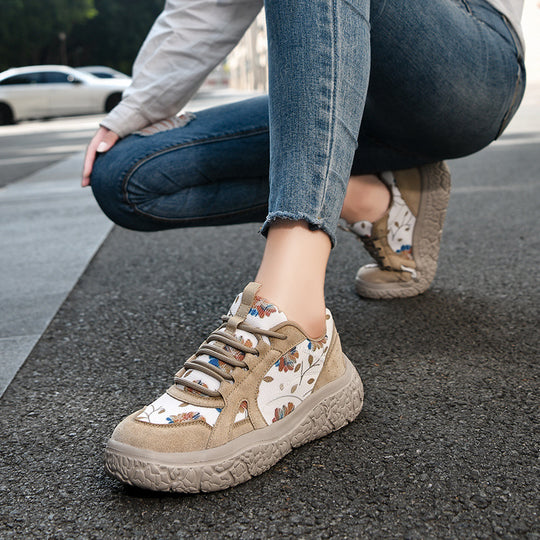 Damen Bequeme und atmungsaktive Sneakers mit rutschfester Sohle EB