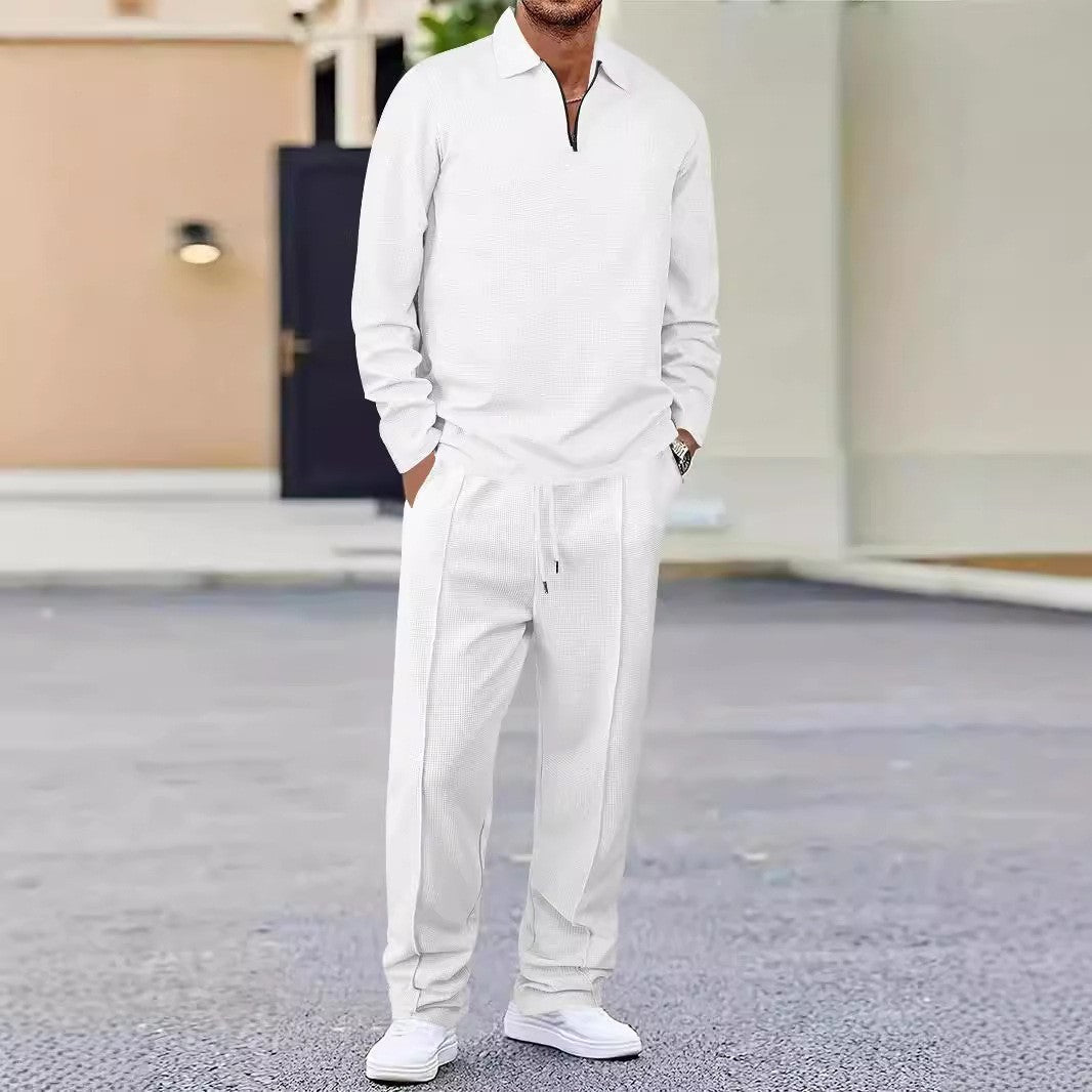 Herren sportliches Poloshirt und Jogginghose Set EB