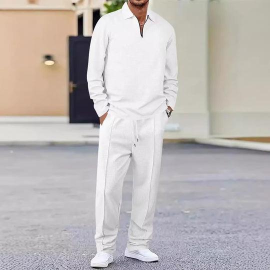 Herren sportliches Poloshirt und Jogginghose Set EB