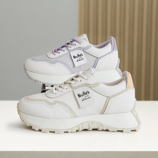 Damen Chunky Sneakers mit trendigem Design und stoßdämpfender Sohle EB