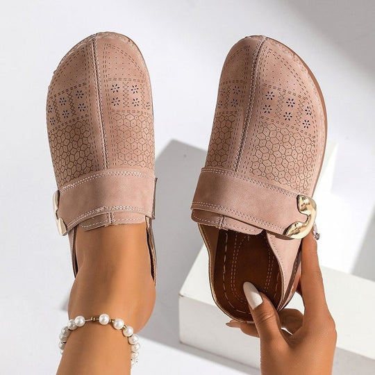 Damen Komfortable Clogs mit modischem Riemendetail EB